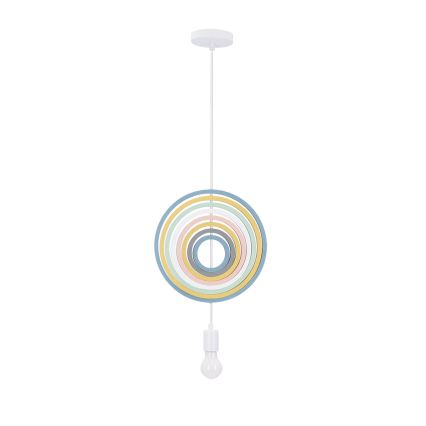 Bunte Hängeleuchte HOOPS 1xE27/20W/230V, Ø 27 cm