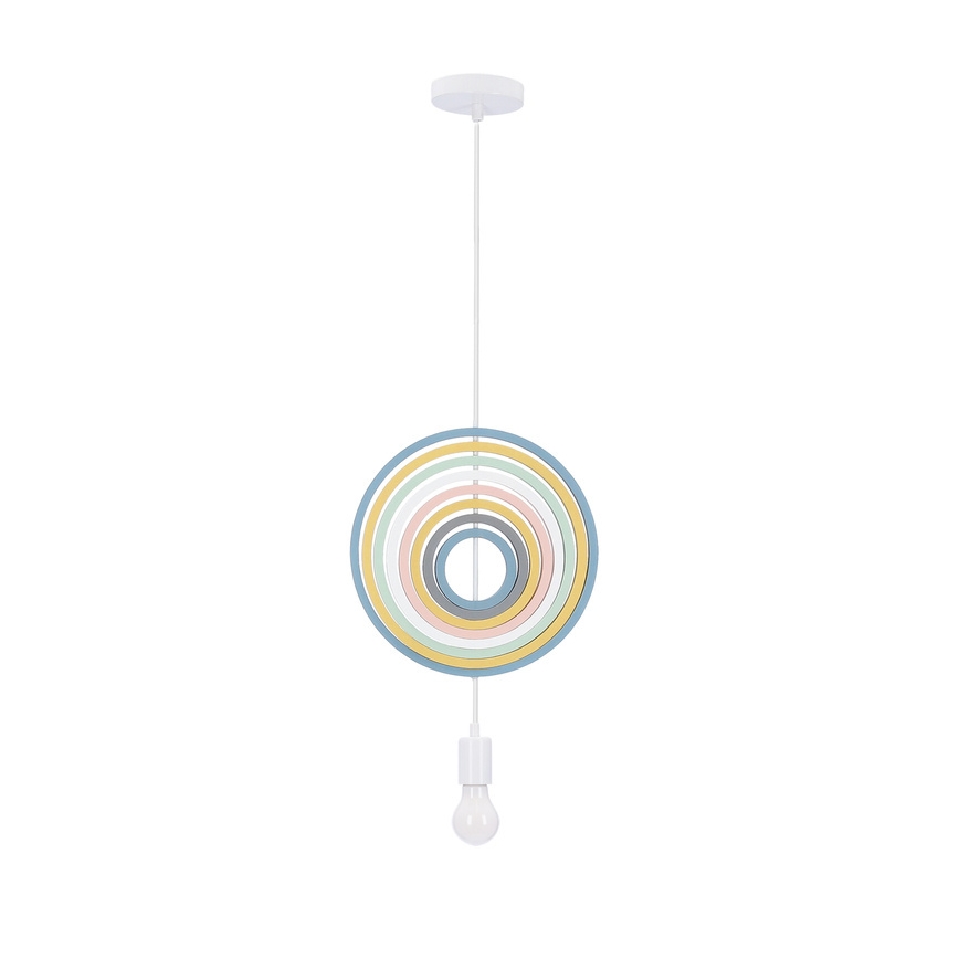 Bunte Hängeleuchte HOOPS 1xE27/20W/230V, Ø 27 cm