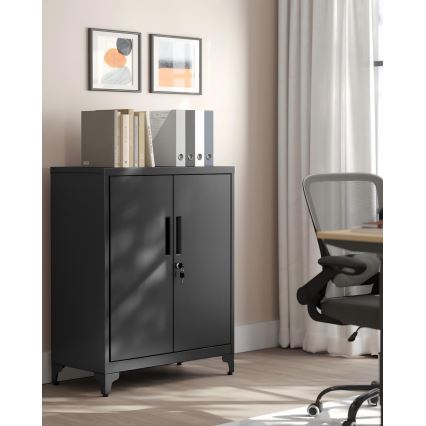 Büroschrank KAZE 80x40 cm schwarz