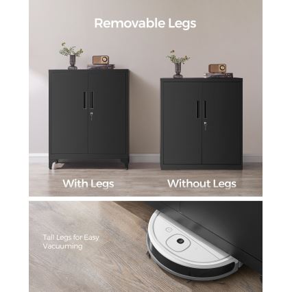 Büroschrank KAZE 80x40 cm schwarz