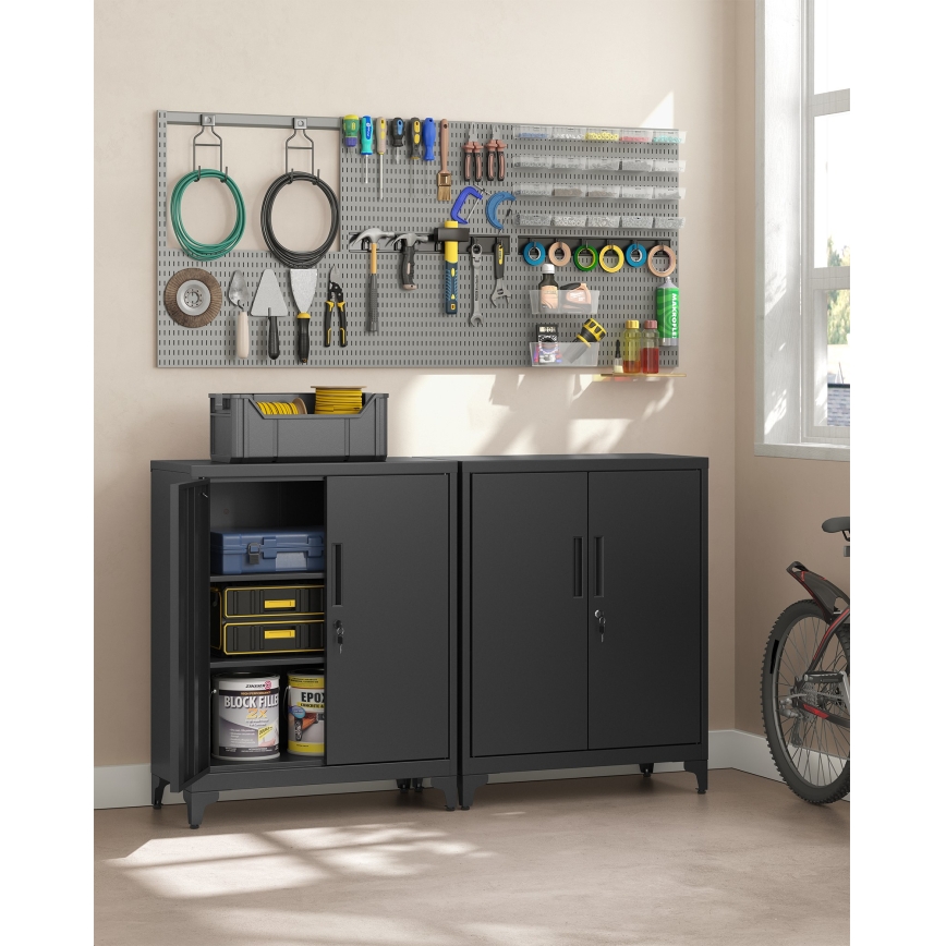 Büroschrank KAZE 80x40 cm schwarz