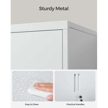 Büroschrank KAZE 80x40 cm, weiß