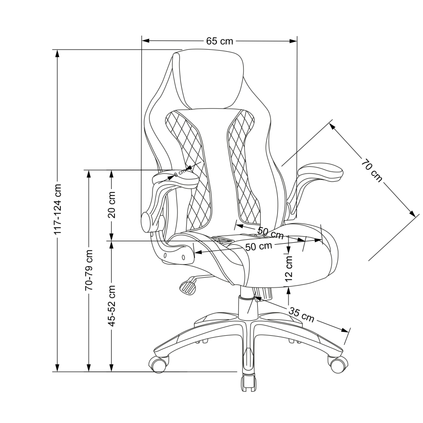 Bürostuhl HAME schwarz/grau