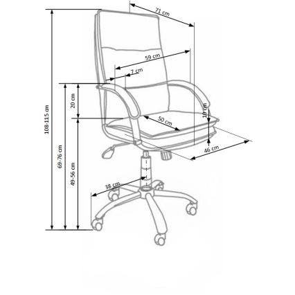 Bürostuhl LOMI, schwarz
