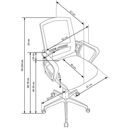 Bürostuhl RIMAQ weiß
