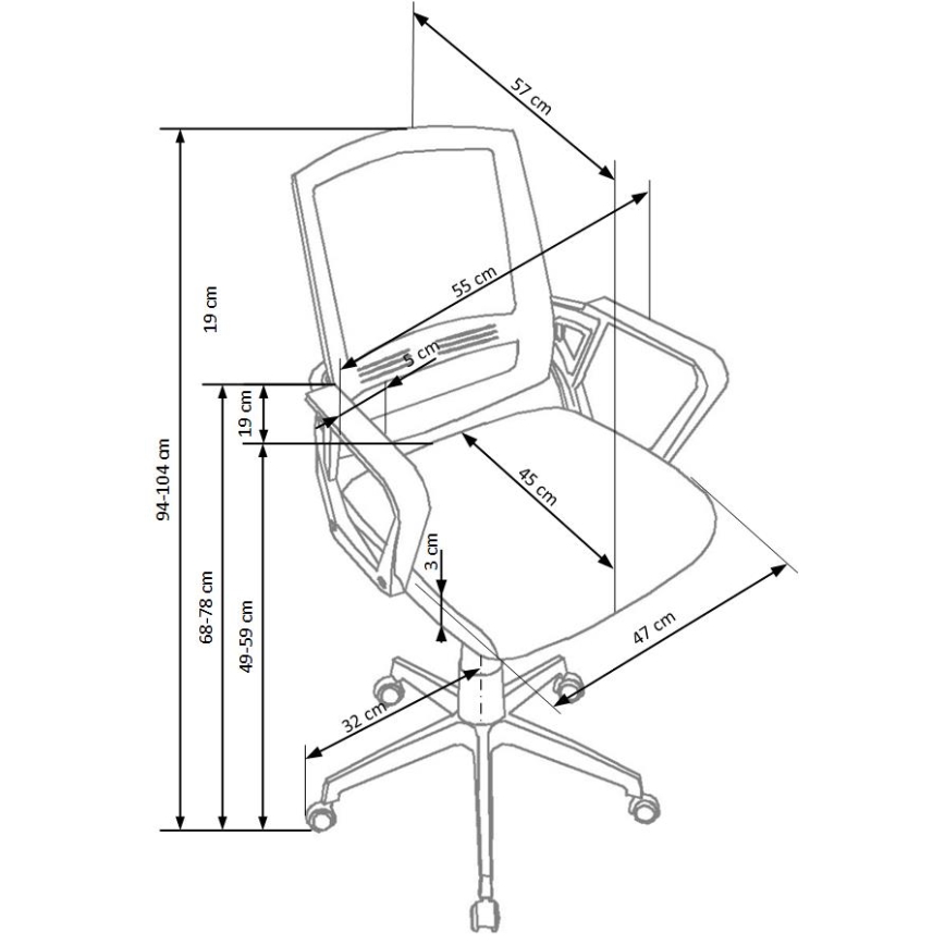 Bürostuhl RIMAQ weiß