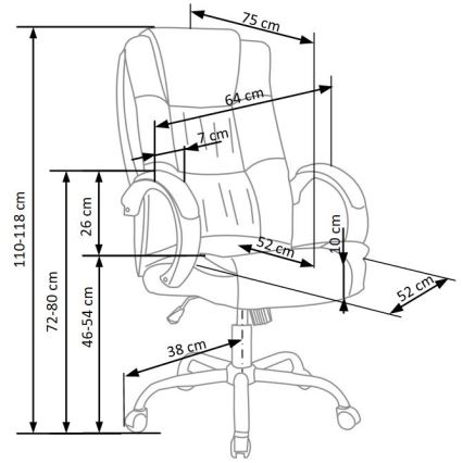 Bürostuhl SELO, braun