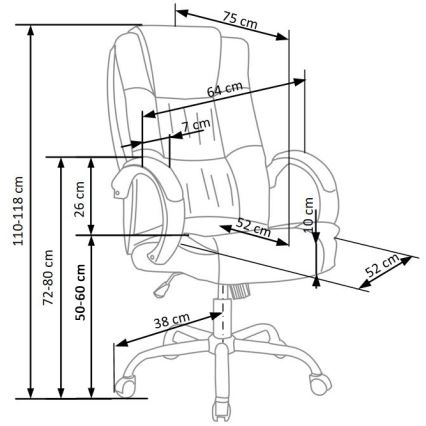 Bürostuhl SELO, dunkelgrau