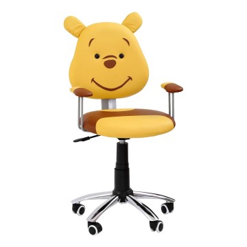 Bürostuhl TEDDY braun/gelb