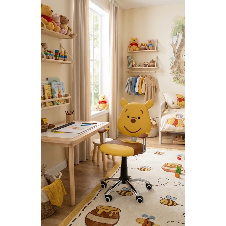 Bürostuhl TEDDY braun/gelb