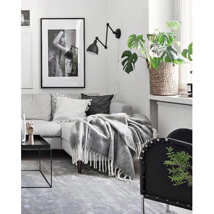 ByRydens - Dimmbare Wandleuchte BASAR 1xE27/5W/230V schwarz
