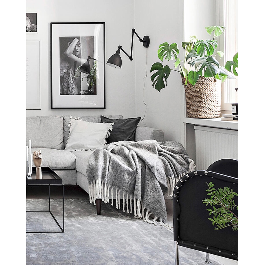 ByRydens - Dimmbare Wandleuchte BASAR 1xE27/5W/230V schwarz