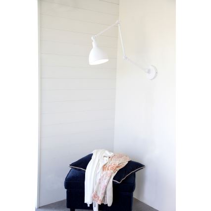 ByRydens - Wandleuchte BAZAR 1xE27/5W/230V weiß