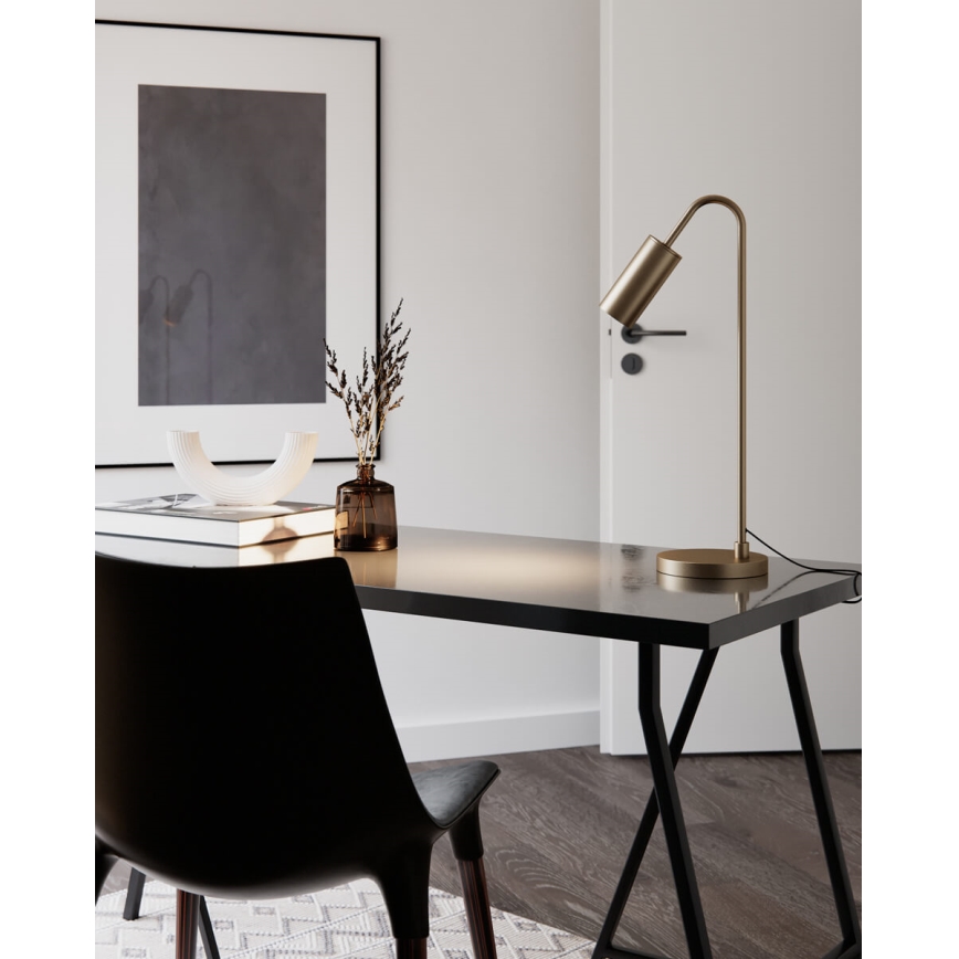 ByRydens - Tischleuchte CURVE 1xGU10/7W/230V goldfarben