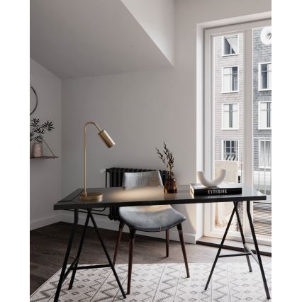 ByRydens - Tischleuchte CURVE 1xGU10/7W/230V goldfarben