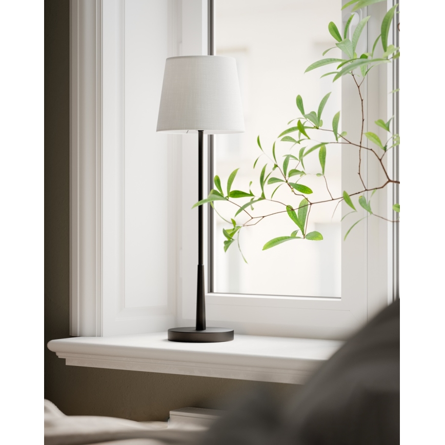 ByRydens - Tischlampe LUMI 1xE27/8W/230V weiß/schwarz 68,5 cm