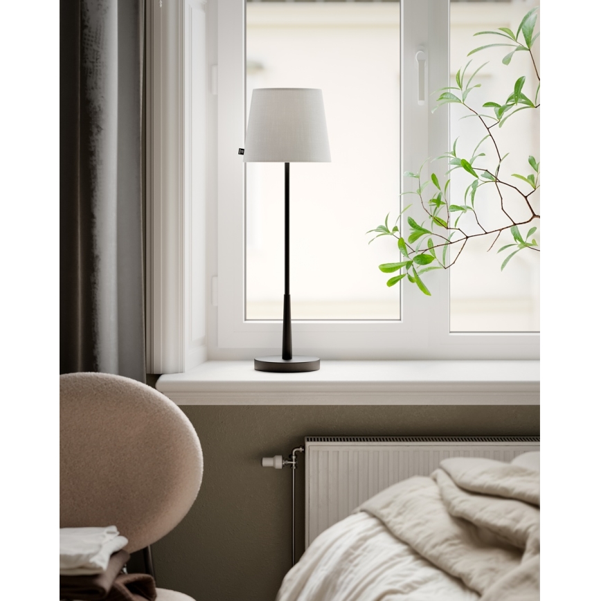 ByRydens - Tischlampe LUMI 1xE27/8W/230V weiß/schwarz 68,5 cm