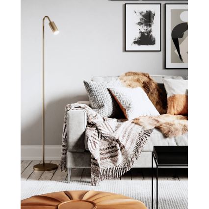 ByRydens - Stehleuchte CURVE 1xGU10/7W/230V goldfarben