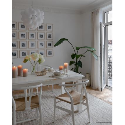 ByRydens - Hängeleuchte GROSS 8xG9/4W/230V weiß d 50 cm