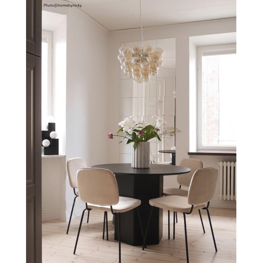 ByRydens - Hängeleuchte GROSS 8xG9/4W/230V rauchig/braun d 50 cm
