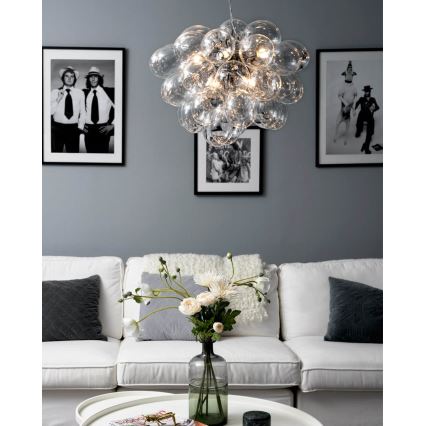 ByRydens - Hängeleuchte GROSS 8xG9/4W/230V klar d 50 cm