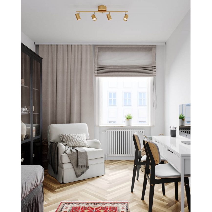 ByRydens - Strahler CORRECT 4xGU10/7W/230V golden
