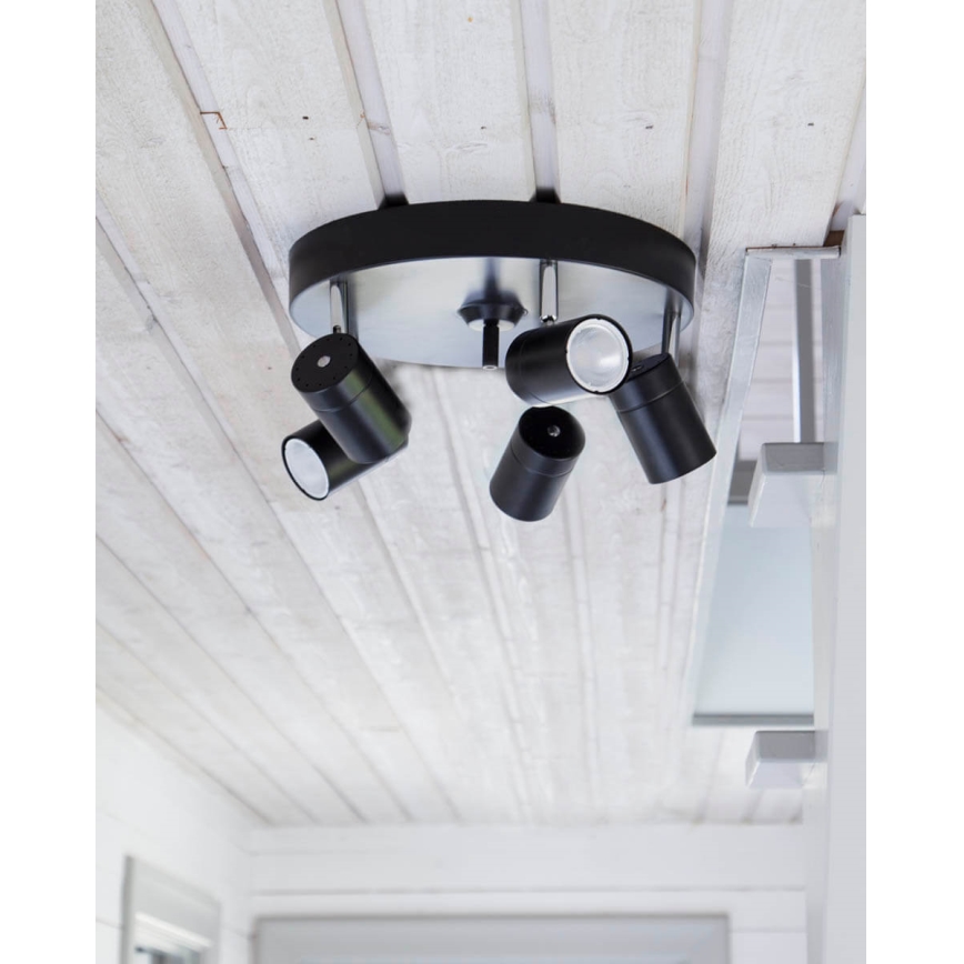 ByRydens - Strahler CORRECT 5xGU10/7W/230V weiß d 30 cm