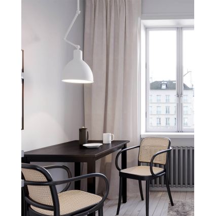 ByRydens - Pendelleuchte mit Stange BAZAR 1xE27/5W/230V weiß