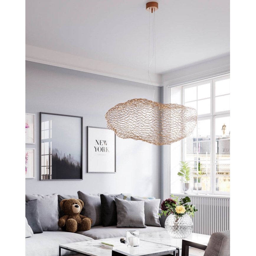 ByRydens - LED-Hängeleuchte HAYDEN LED/15W/230V golden