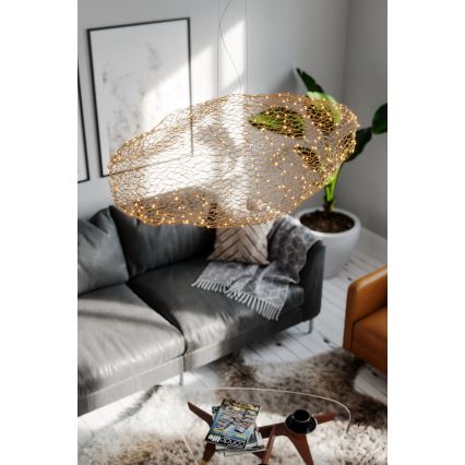 ByRydens - LED-Hängeleuchte HAYDEN LED/20W/230V golden
