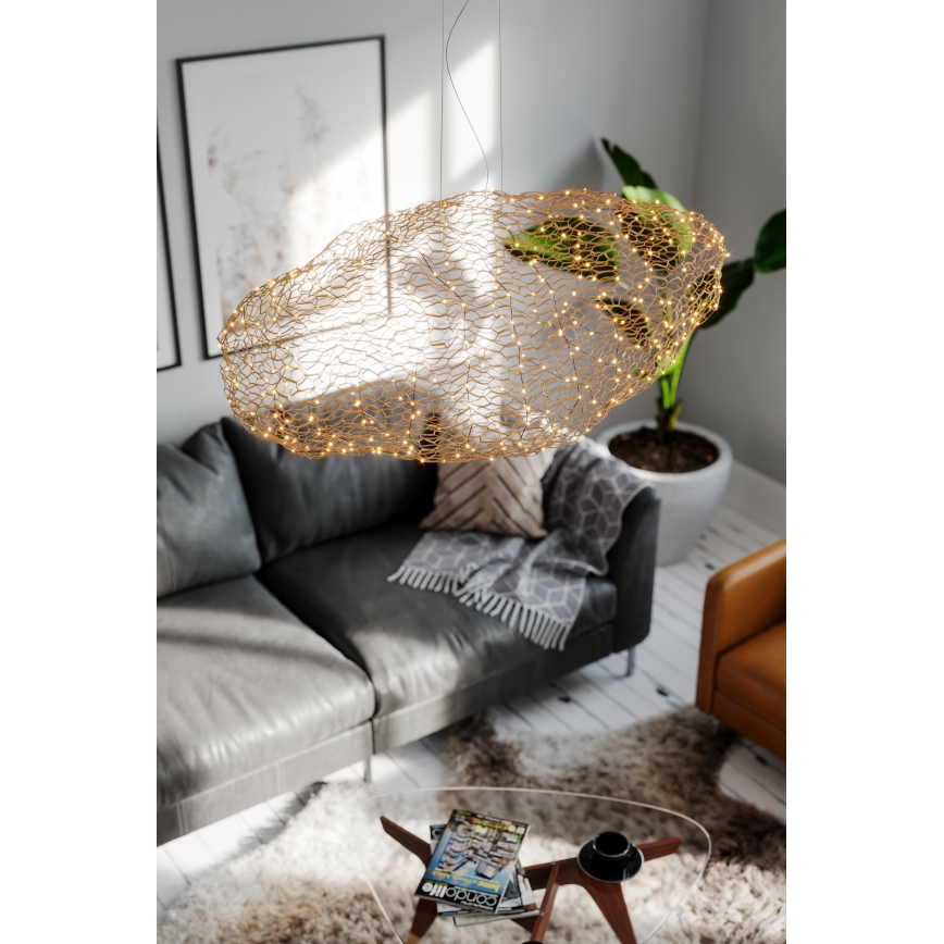 ByRydens - LED-Hängeleuchte HAYDEN LED/20W/230V golden