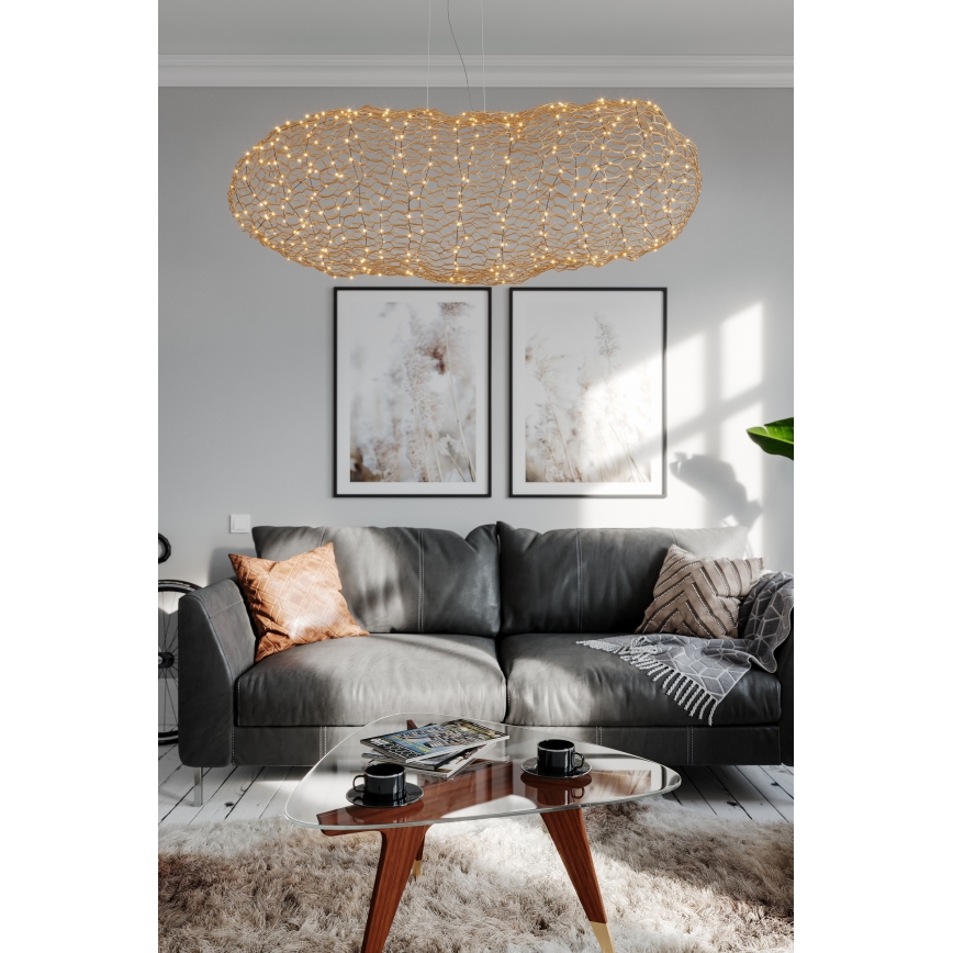 ByRydens - LED-Hängeleuchte HAYDEN LED/20W/230V golden