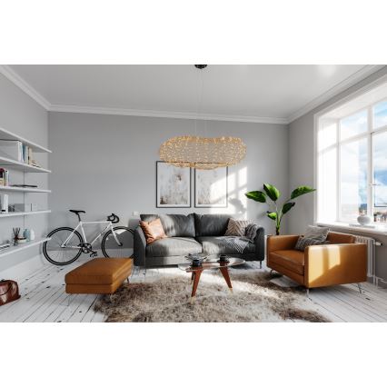 ByRydens - LED-Hängeleuchte HAYDEN LED/20W/230V golden