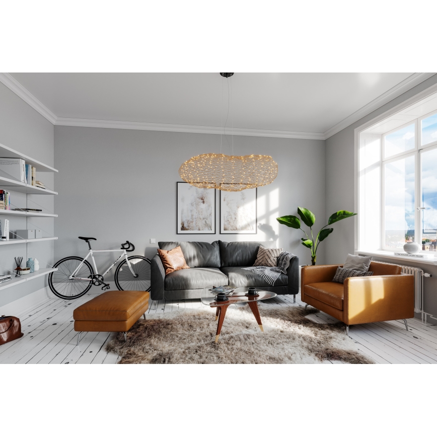 ByRydens - LED-Hängeleuchte HAYDEN LED/20W/230V golden