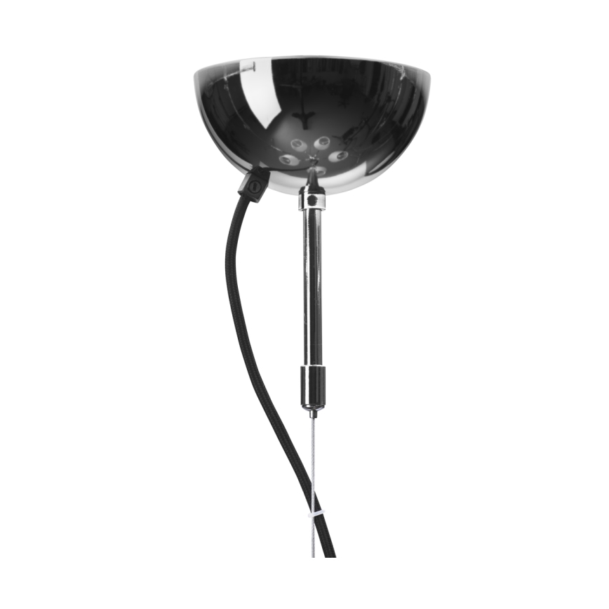 ByRydens - Hängeleuchte an Stahlseil LYNF 5xE14/8W/230V glänzender Chrom/Weiß