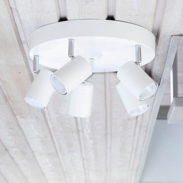 ByRydens - Deckenspot CORRECT 5xGU10/7W/230V weiß Ø 30 cm