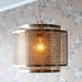 ByRydens - Hängeleuchte an Kette HERMINE 1xE27/5W/230V Messing d 34 cm