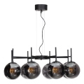 ByRydens - Hängeleuchte BOYLE 8xE27/5W/230V rauchig/schwarz d 83 cm