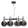 ByRydens - Hängeleuchte BOYLE 8xE27/5W/230V rauchig/schwarz d 83 cm