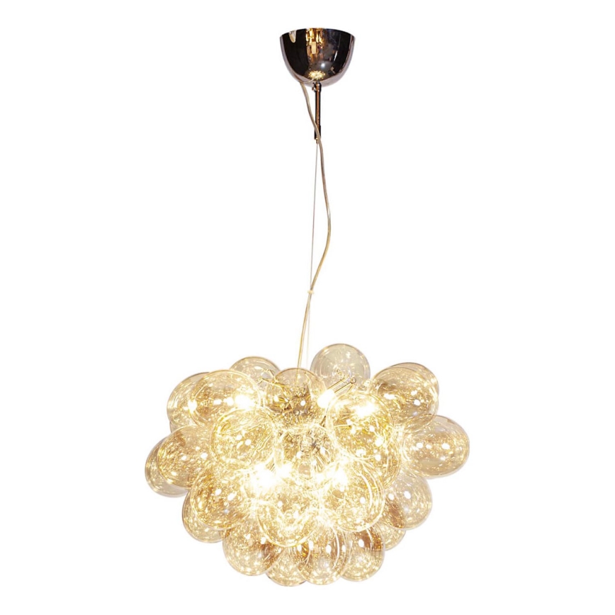 ByRydens - Hängeleuchte GROSS 8xG9/4W/230V rauchig/braun d 50 cm