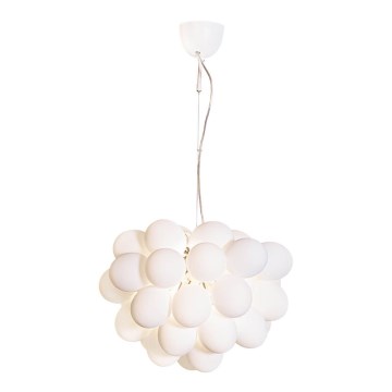 ByRydens - Hängeleuchte GROSS 8xG9/4W/230V weiß d 50 cm