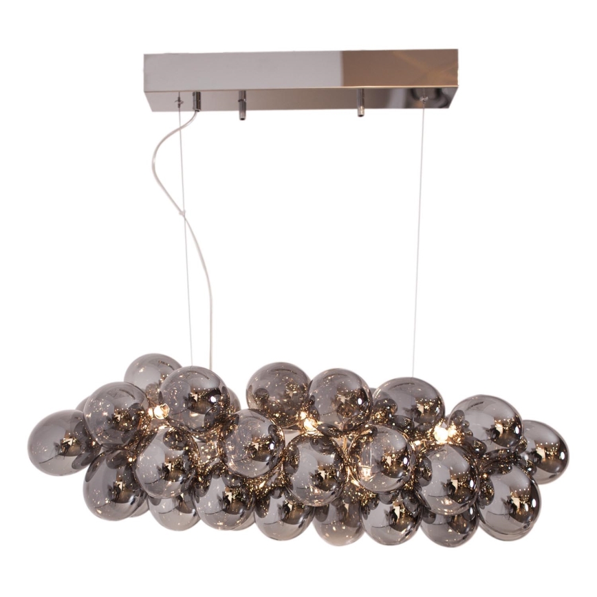 ByRydens - Hängeleuchte GROSS BAR 8xG9/5W/230V rauchig/schwarz