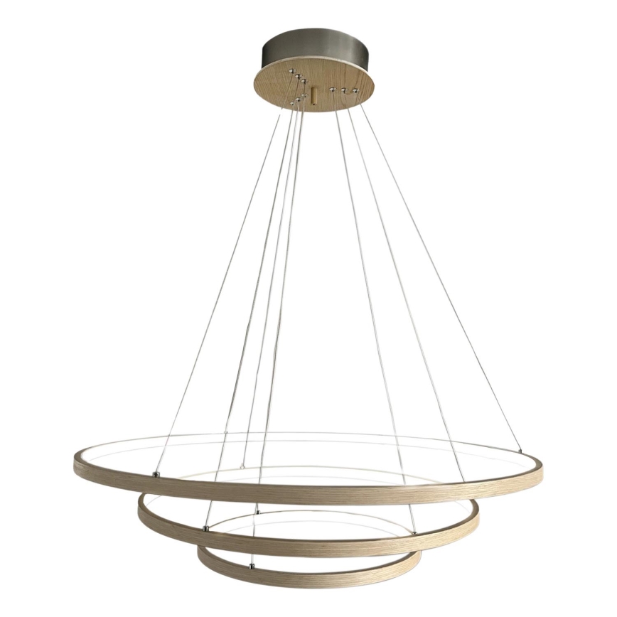 ByRydens - LED-Hängeleuchte TRIONE LED/45W/230V braun d 80 cm
