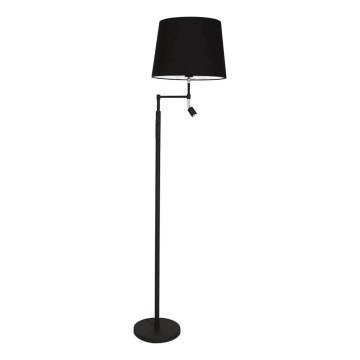 ByRydens - LED-Stehlampe ORLANDO 1xE27/5W/230V + LED/3W schwarz Ø 36 cm