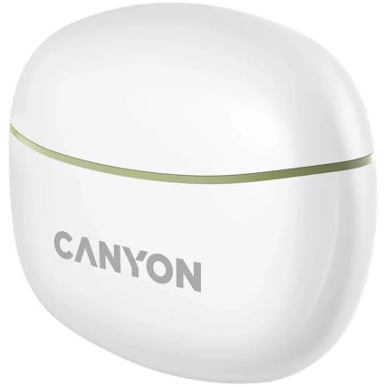 Canyon - Kabellose Stereo-Ohrhörer True Wireless 500 mAh + 2x 40 mAh weiß/grün