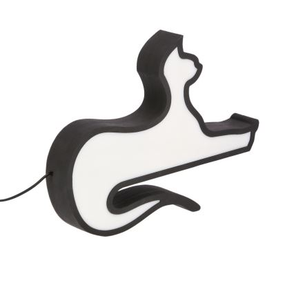 CAT LED Tischlampe für Kinder schwarz LED/13W/230V