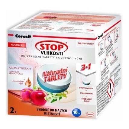 Ceresit - Tabletten für Luftentfeuchter 2-in-1 PEARL 2 x 300 g belebende Früchte