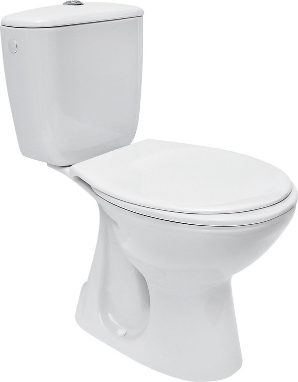 Cersanit K08-029 - Stand-WC mit Toilettensitz PRESIDENT Keramik/weiß