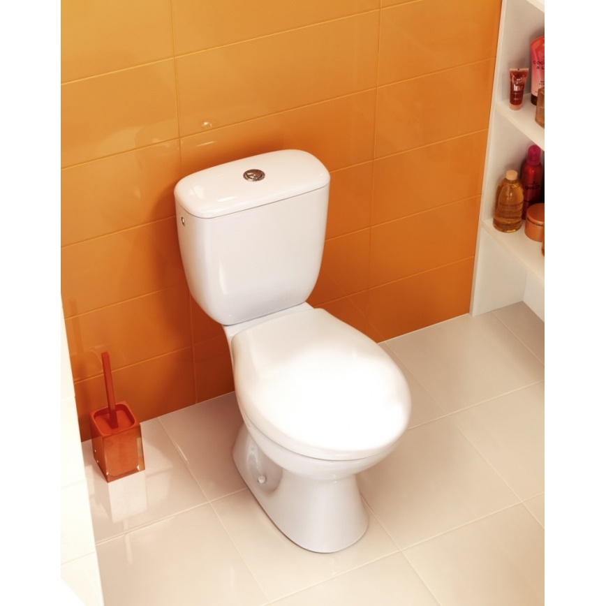 Cersanit K08-029 - Stand-WC mit Toilettensitz PRESIDENT Keramik/weiß