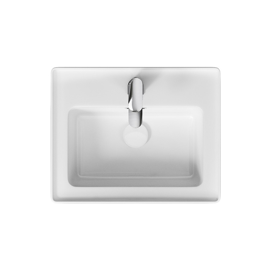 Cersanit K114-005 - Waschbecken für Aufsatz-/Wandmontage CREA 40x50,5 cm Keramik/hochglänzend weiß
